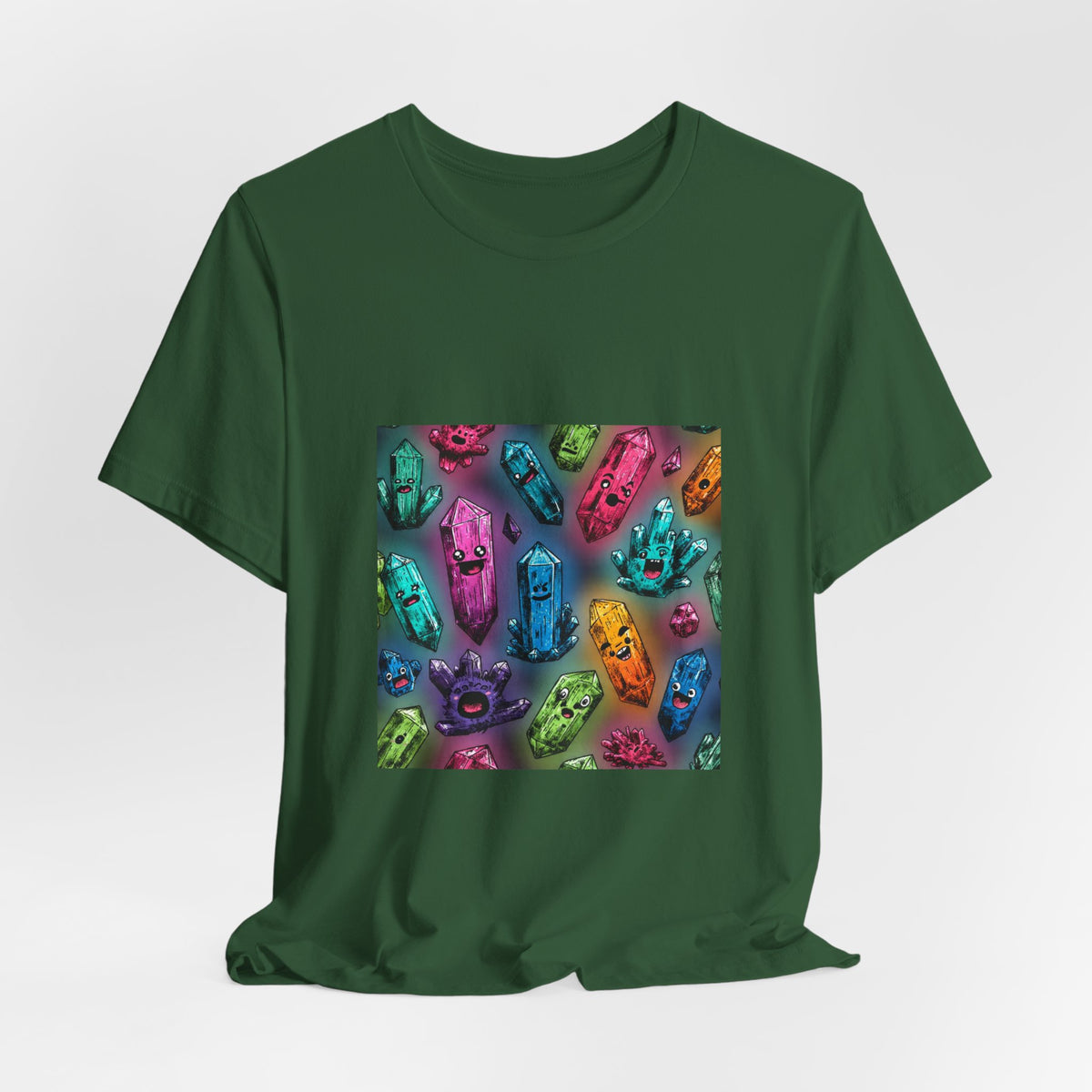 Colorful Crystal Characters T-Shirt | Forest & Ocean