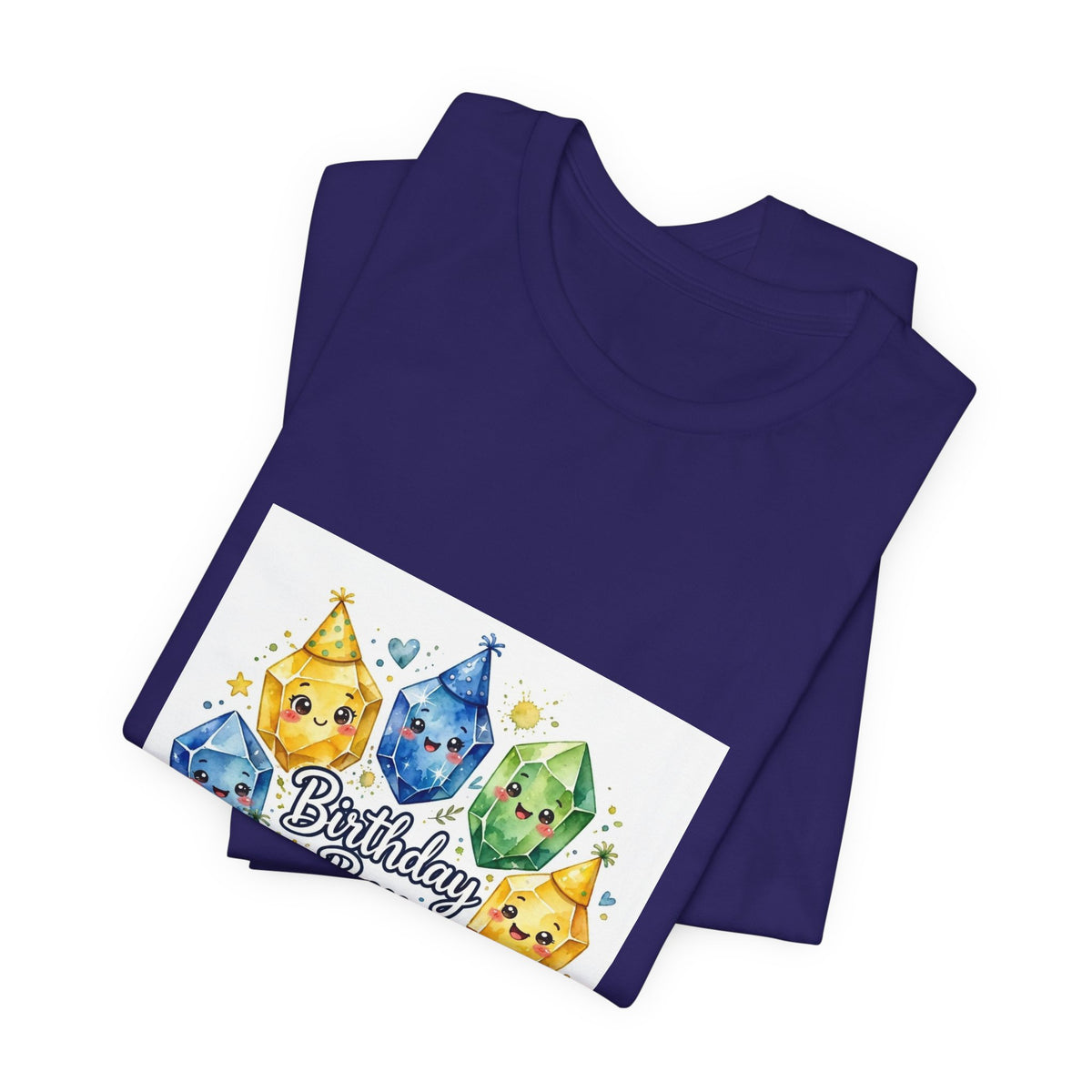 Birthday Boy Crystal Party T-Shirt | Royal, Navy & Purple