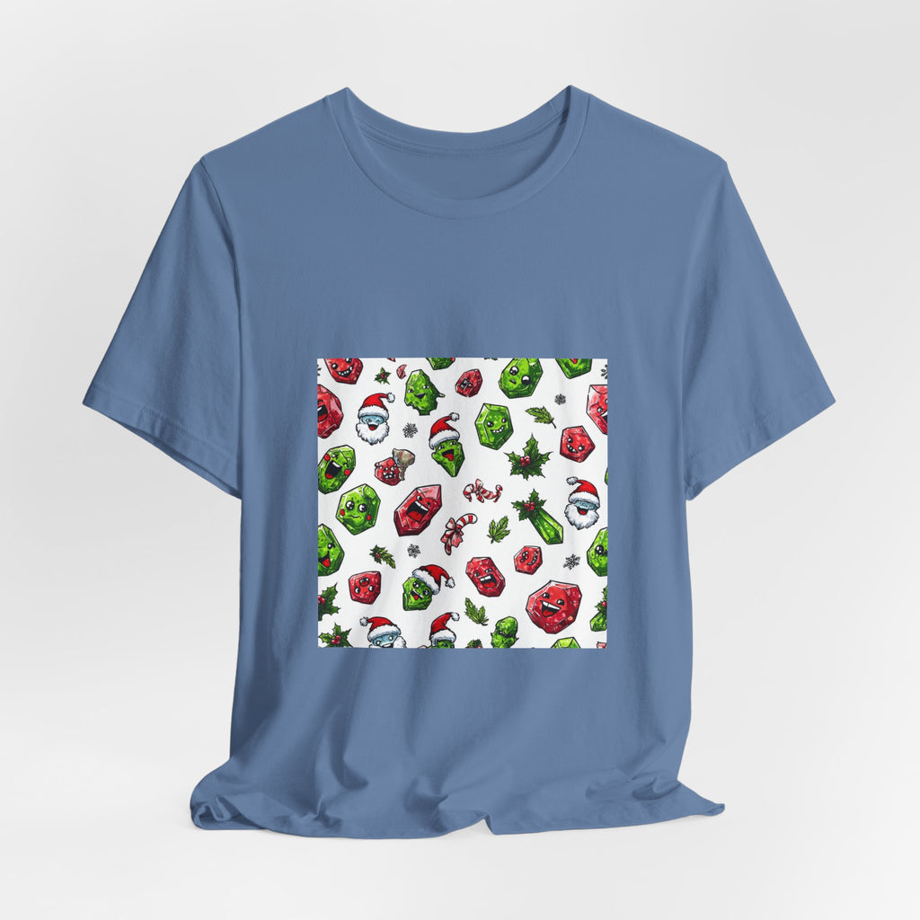 Christmas Crystal Cheer T-Shirt | Soft Blues