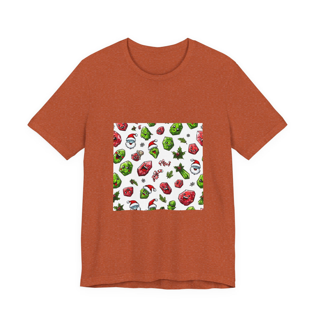 Christmas Crystal Cheer T-Shirt | Earthy Reds & Browns