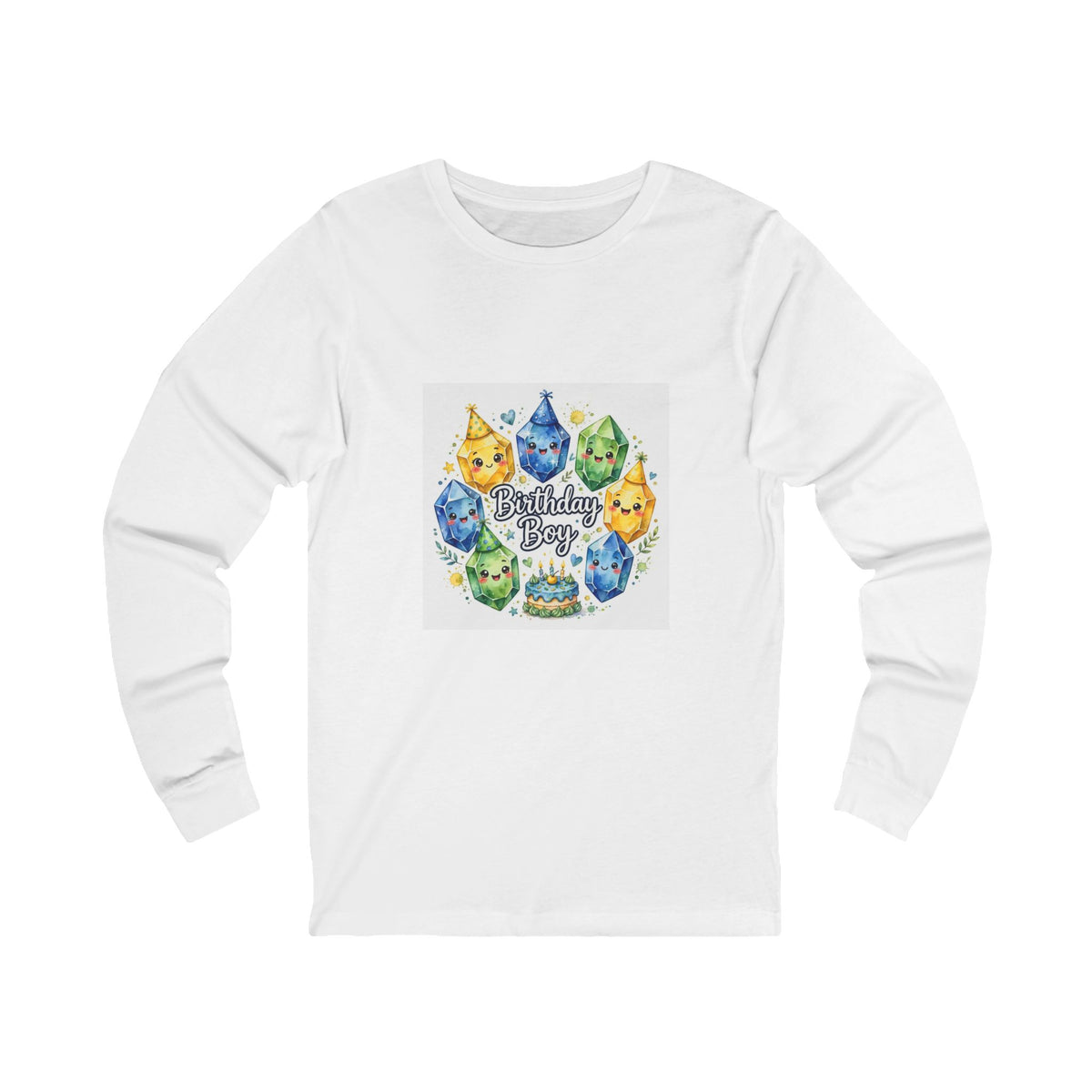 Birthday Boy Crystal Party Long Sleeve T-Shirt