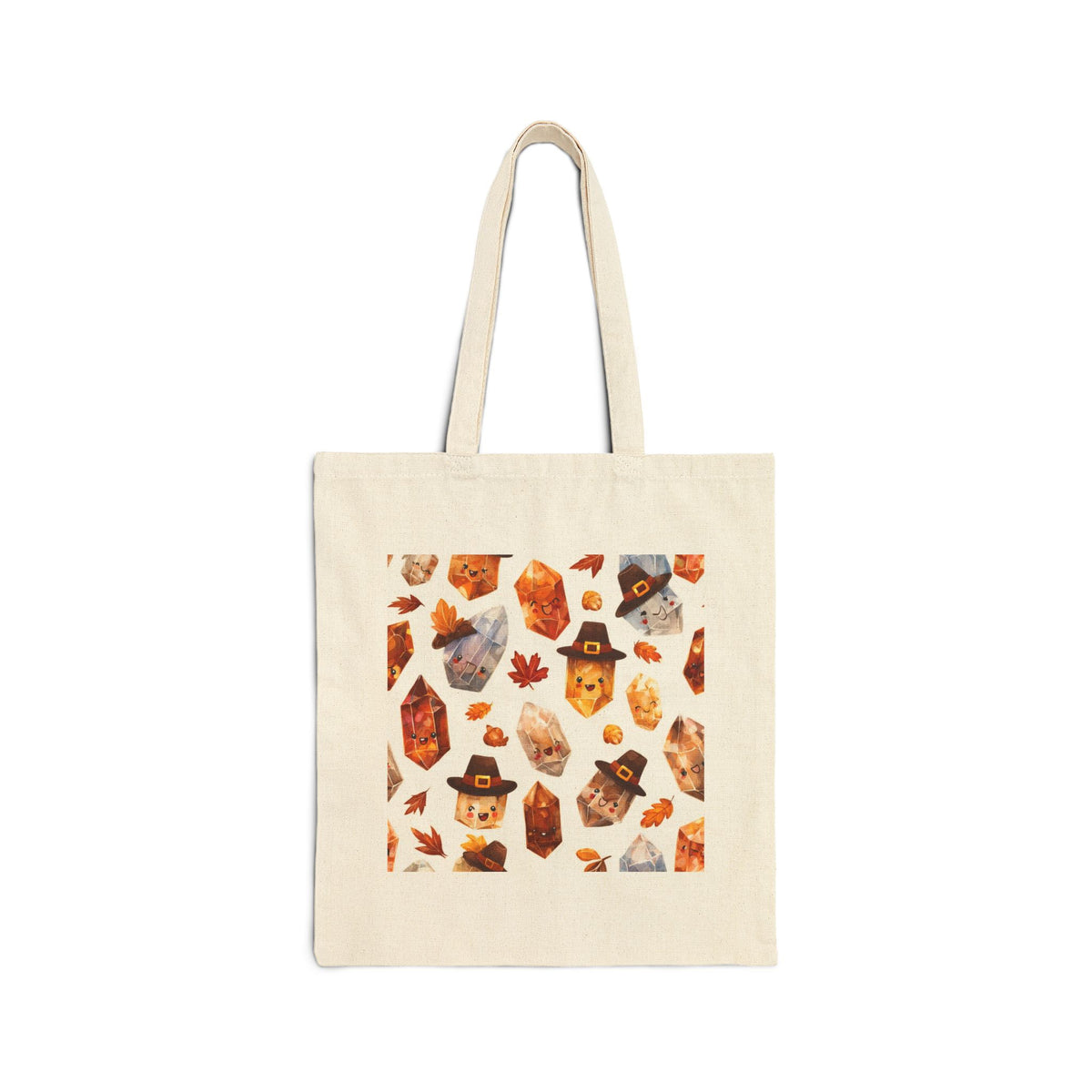 Thanksgiving Crystal Harvest Canvas Tote