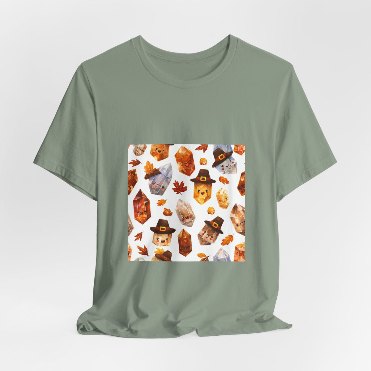 Thanksgiving Crystal Harvest T-Shirt | Golds, Mints & Teal