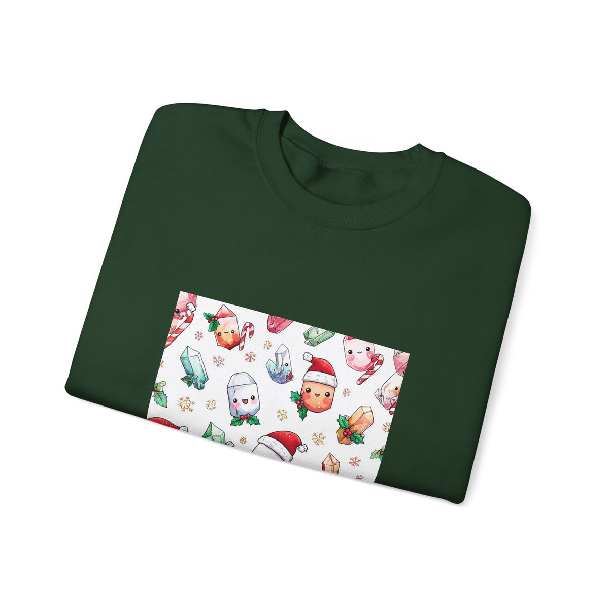 Pastel Christmas Crystal Friends Crewneck | Blues, Purples & Pinks
