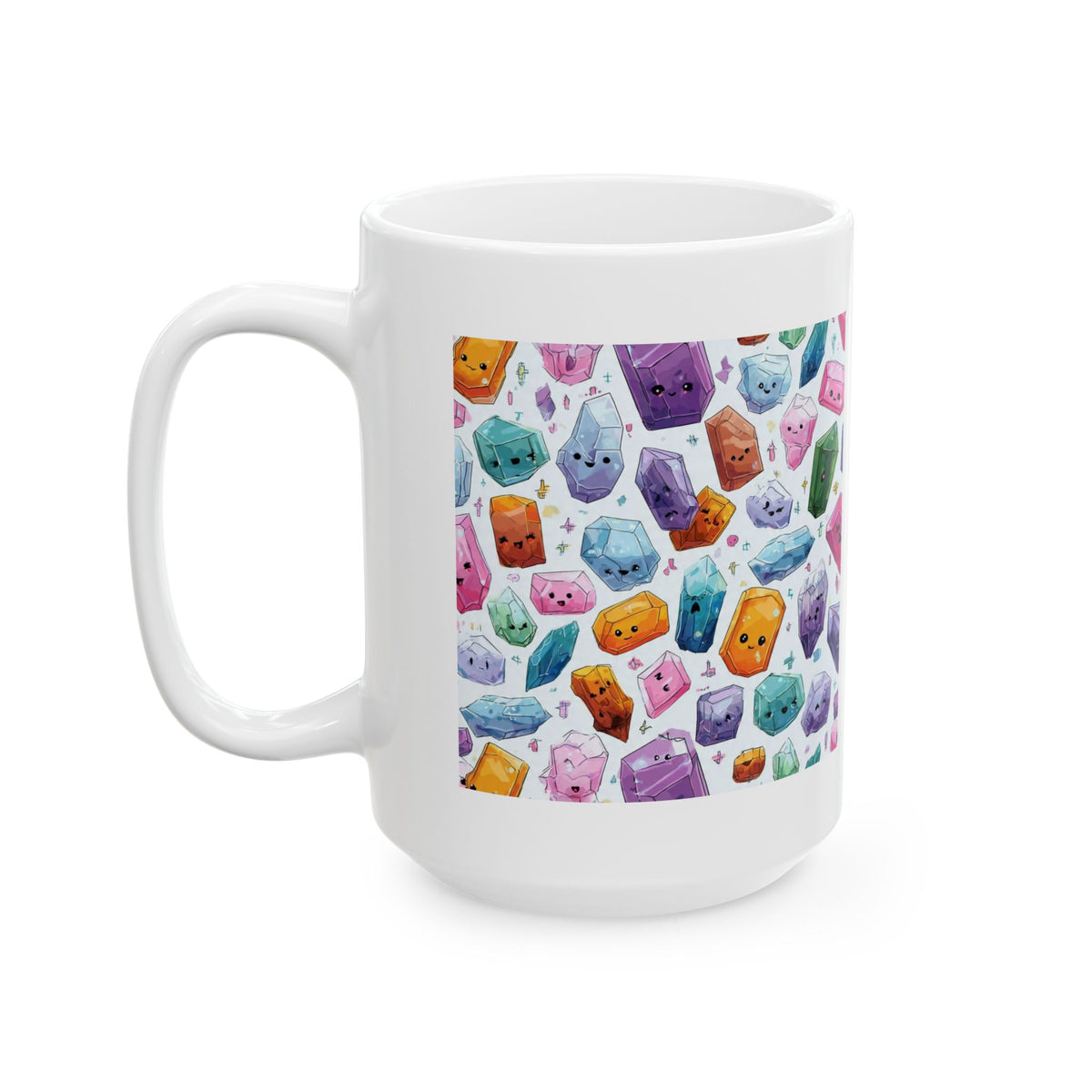 Pastel Crystal Friends White Mug