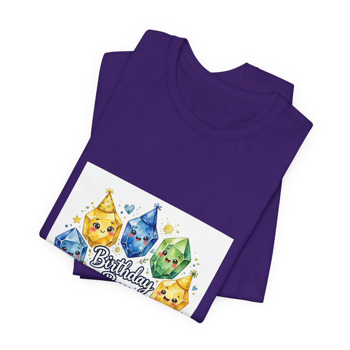 Birthday Boy Crystal Party T-Shirt | Royal, Navy & Purple