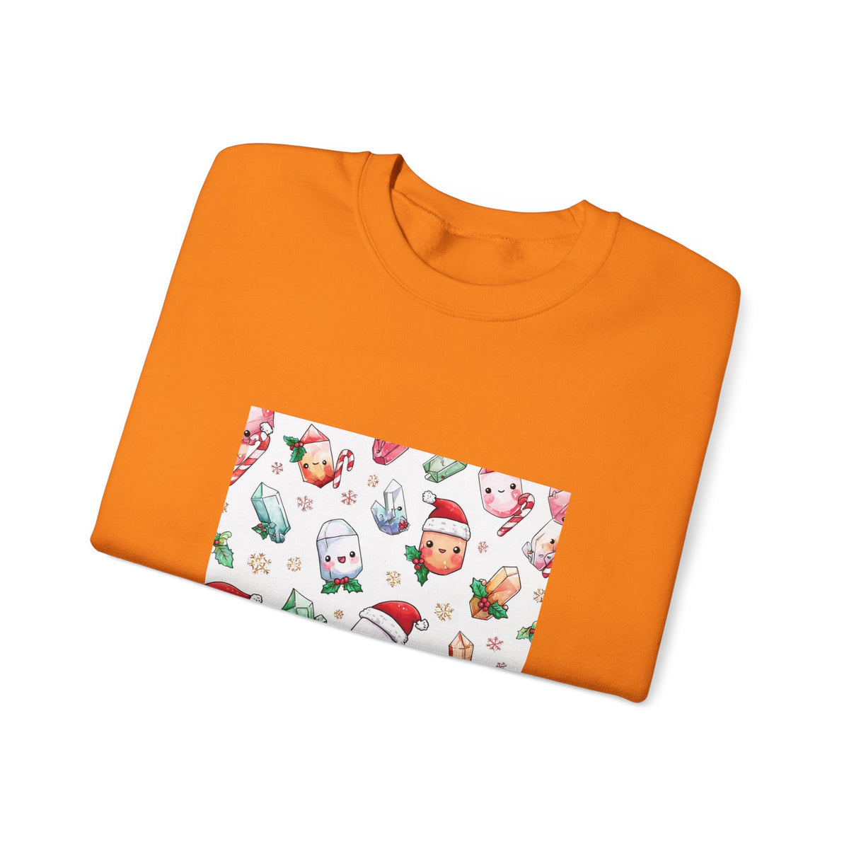 Pastel Christmas Crystal Friends Crewneck | Earth Tones & Brights