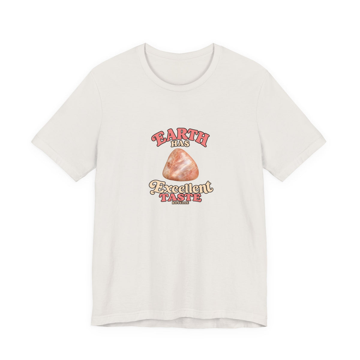 Earth Has Excellent Taste — Peach Moonstone Tee | Light Neutrals