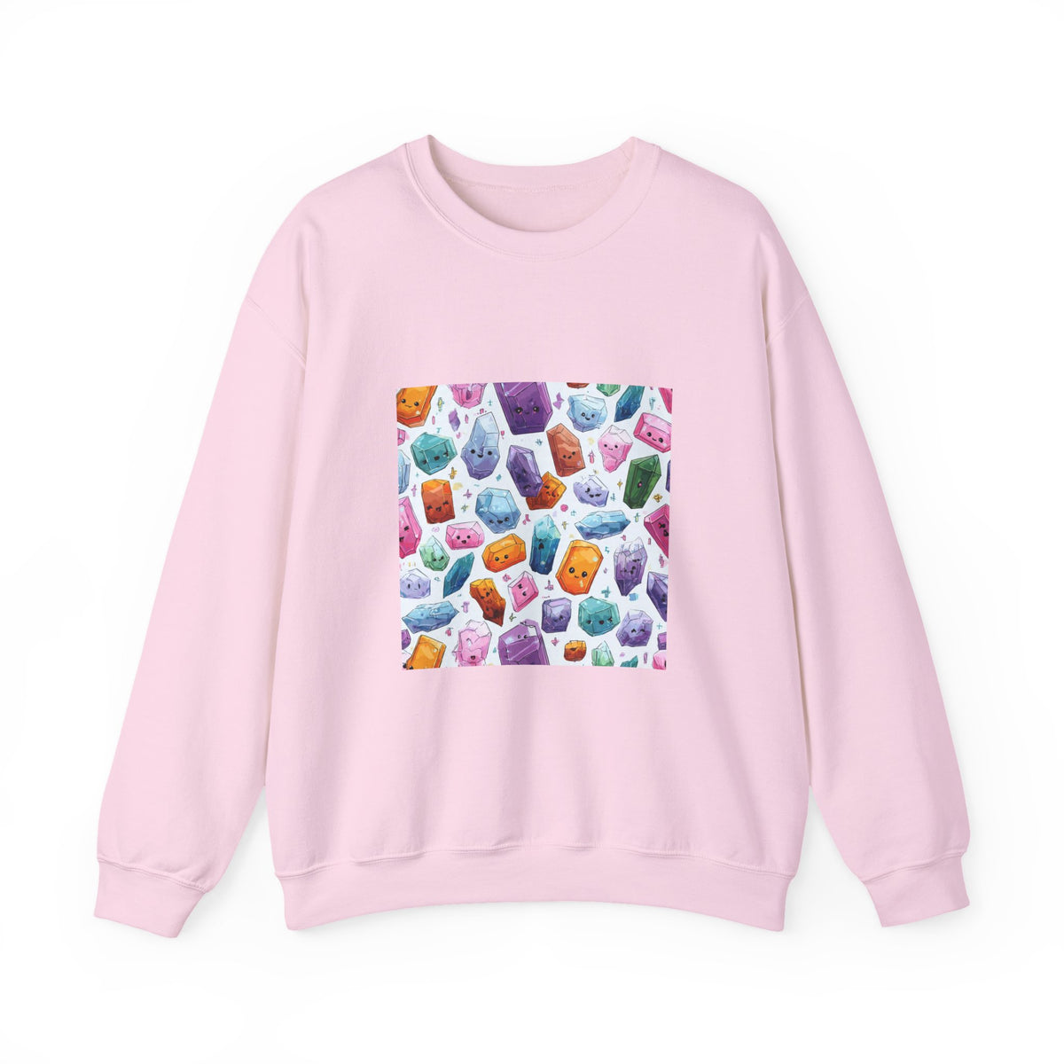 Pastel Crystal Friends Crewneck | Blues, Purples & Pinks
