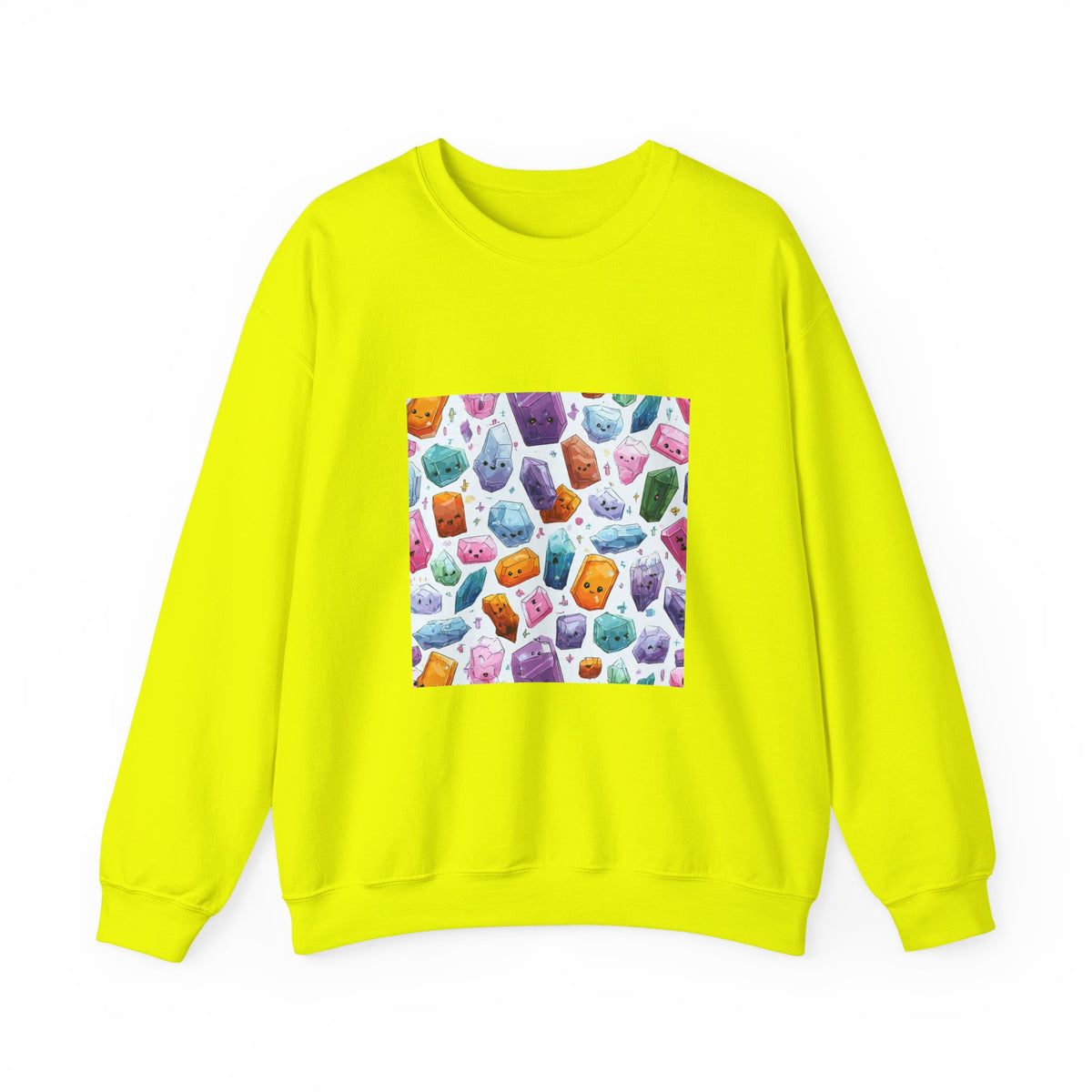 Pastel Crystal Friends Crewneck | Earth Tones & Brights