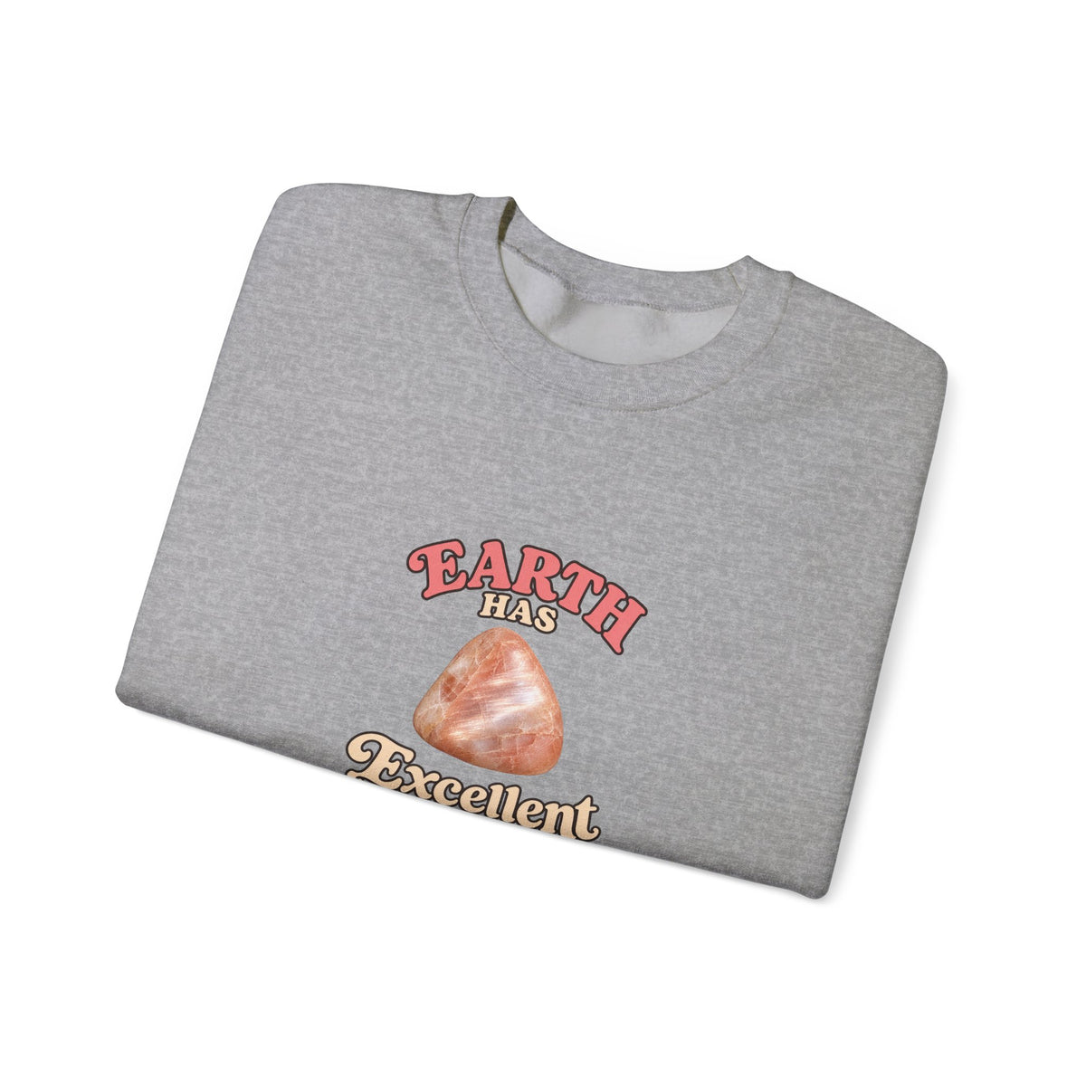 Earth Has Excellent Taste — Peach Moonstone Crewneck | Neutrals & Reds
