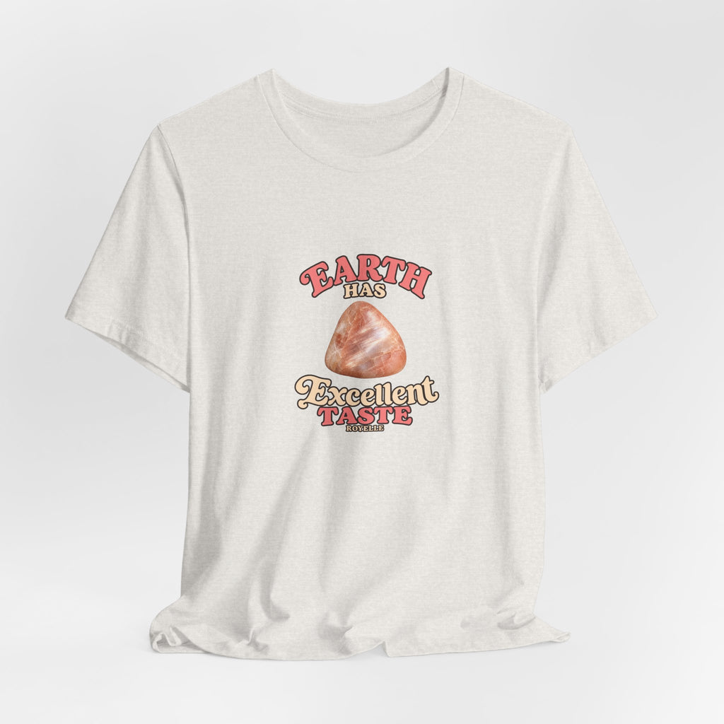 Earth Has Excellent Taste — Peach Moonstone Tee | Sandy Neutrals & Oranges