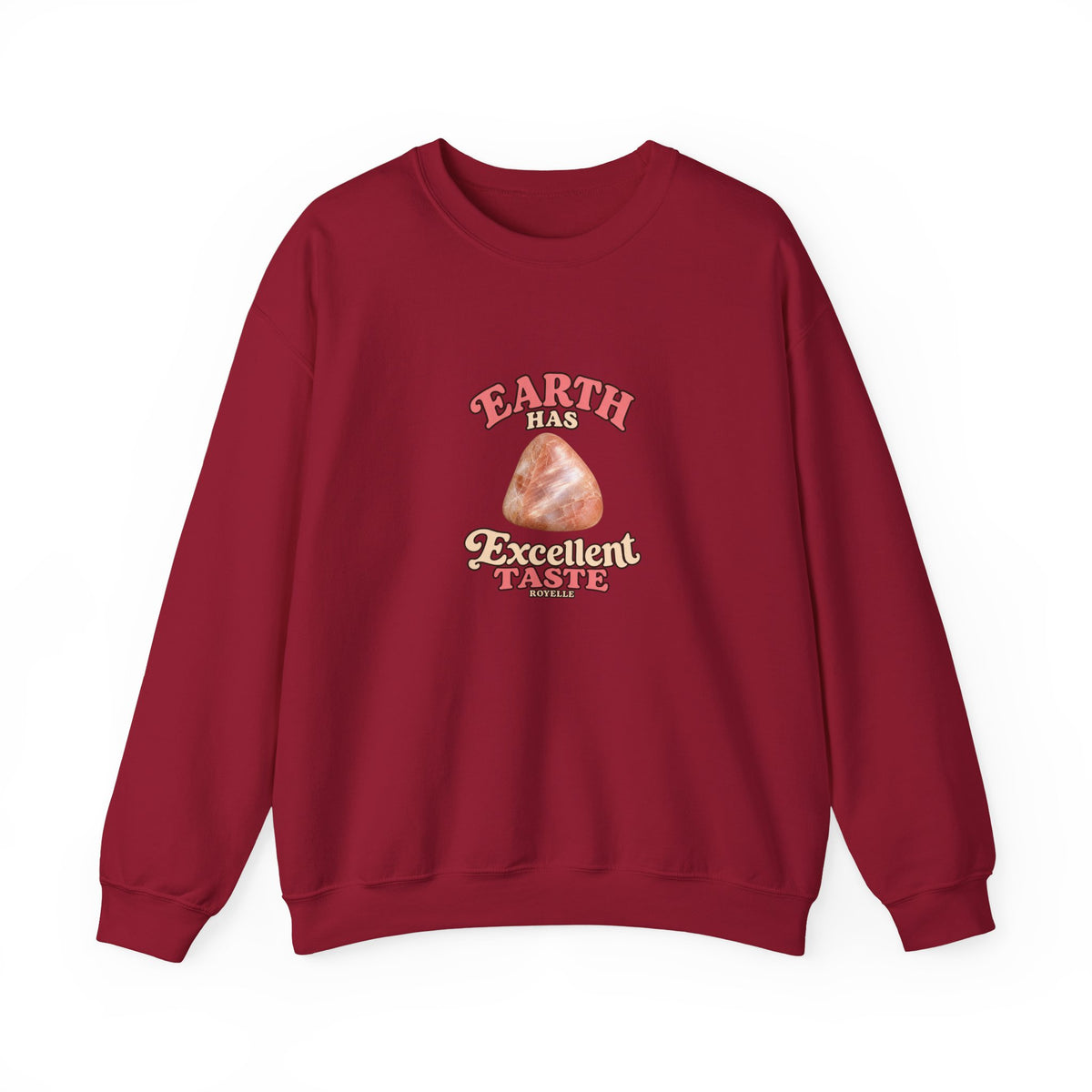 Earth Has Excellent Taste — Peach Moonstone Crewneck | Earth Tones & Brights