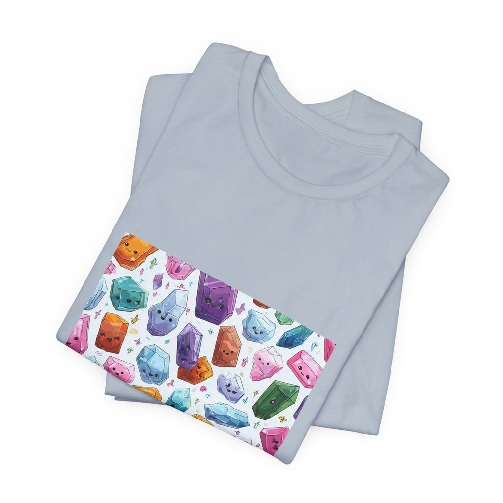 Pastel Crystal Friends T-Shirt | Soft Blues