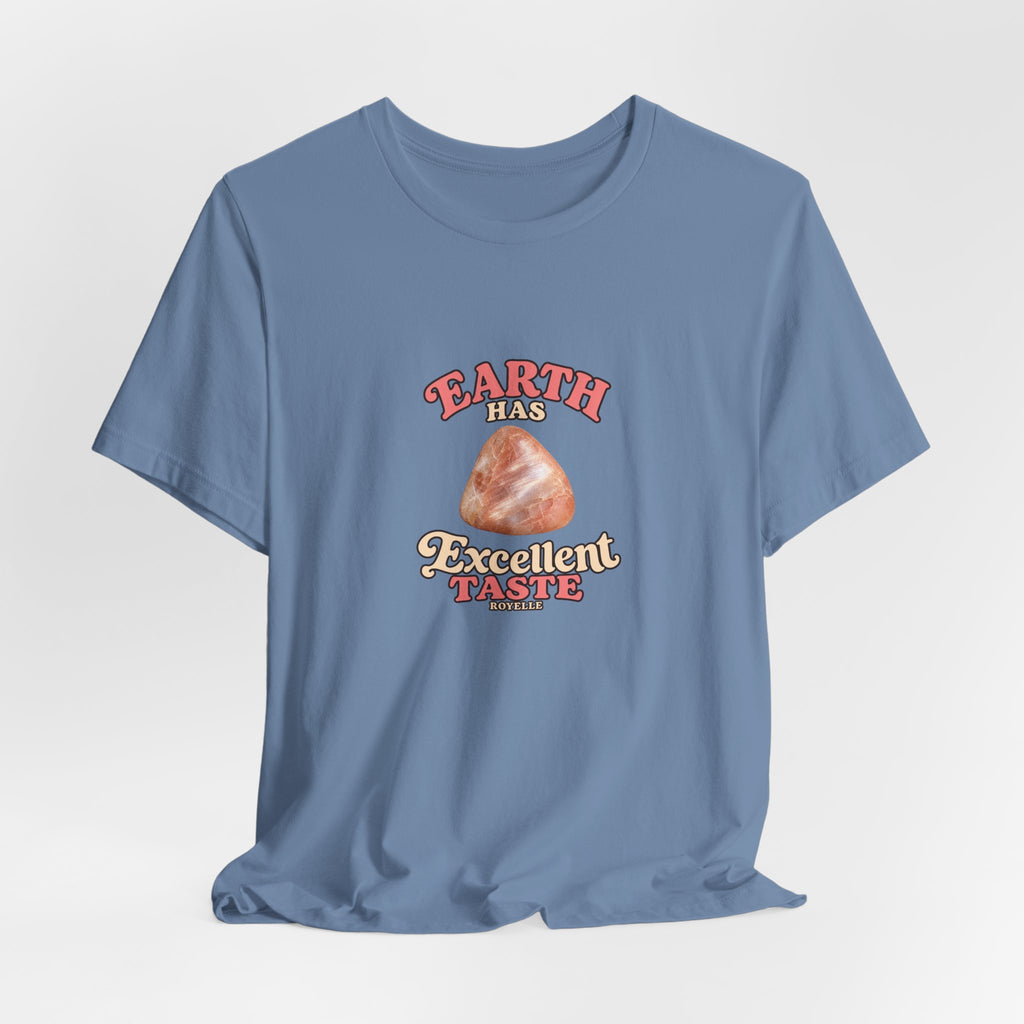 Earth Has Excellent Taste — Peach Moonstone Tee | Forest & Ocean