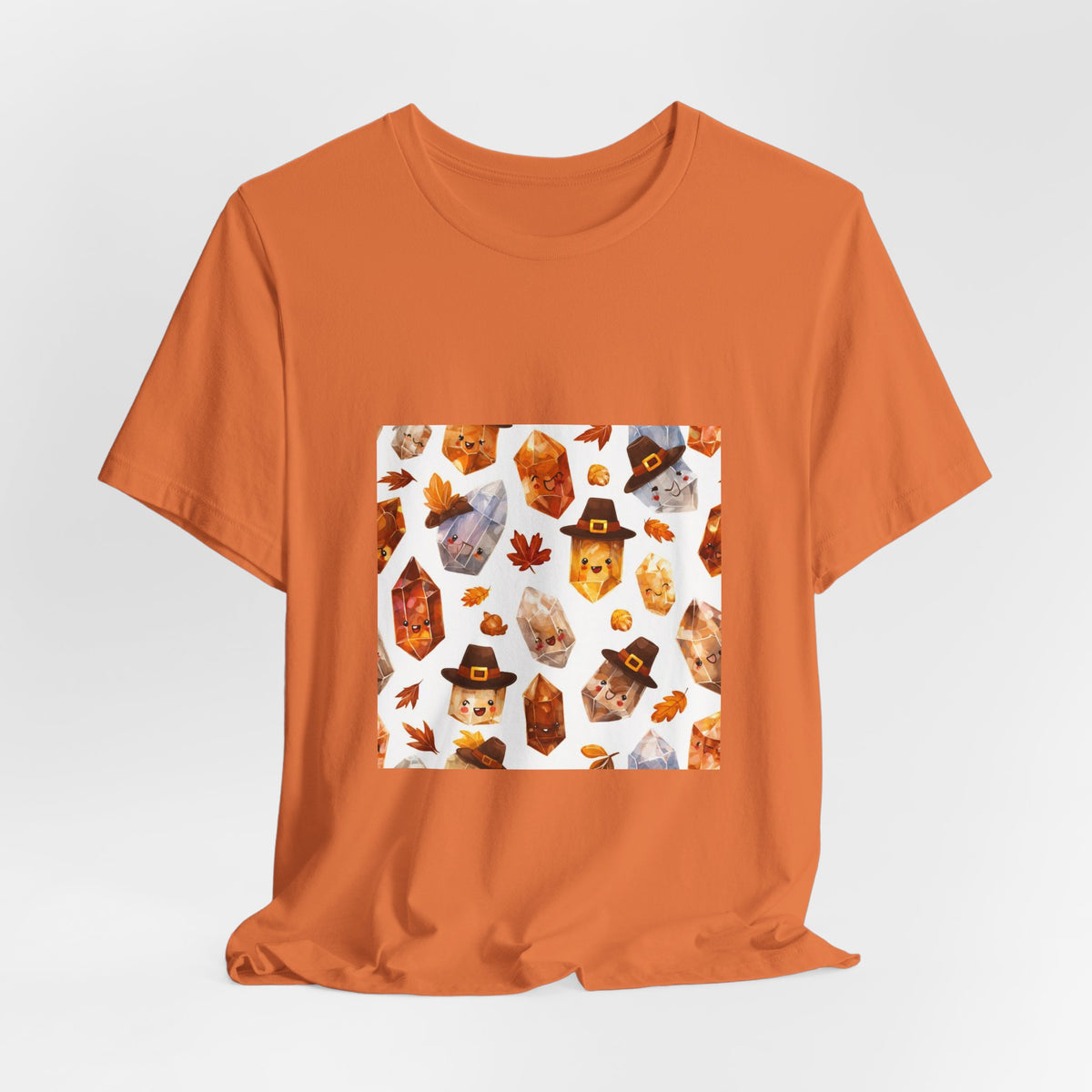 Thanksgiving Crystal Harvest T-Shirt | Sandy Neutrals & Oranges