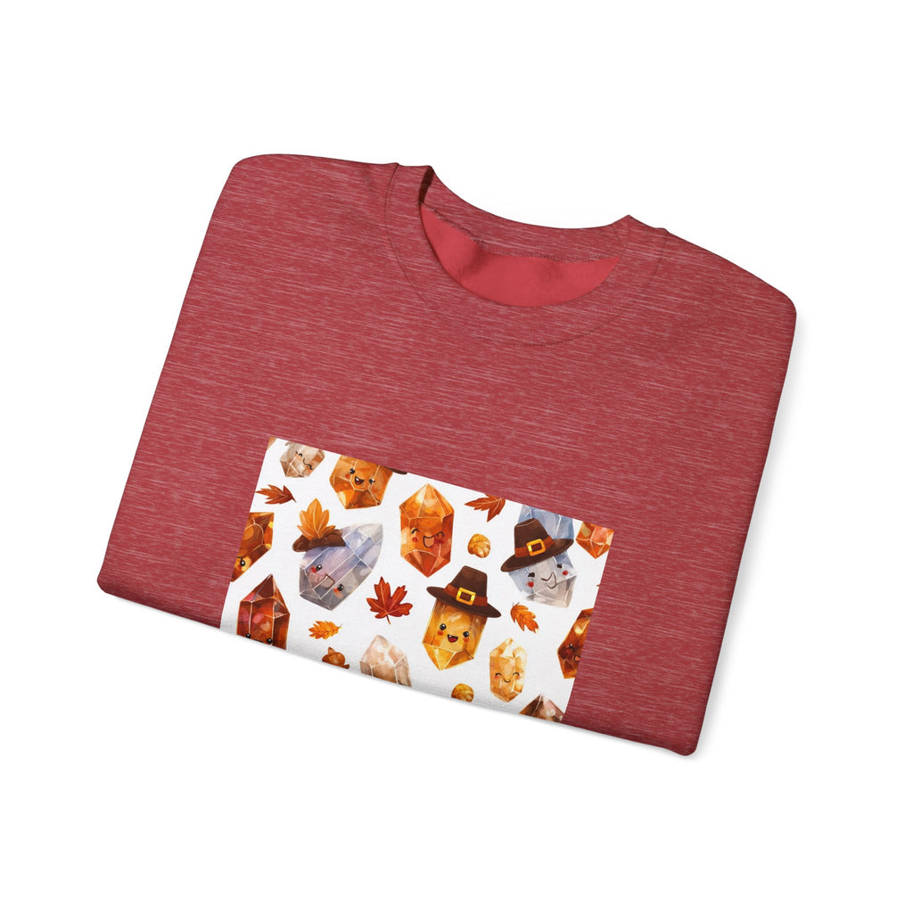 Thanksgiving Crystal Harvest Crewneck | Neutrals & Reds
