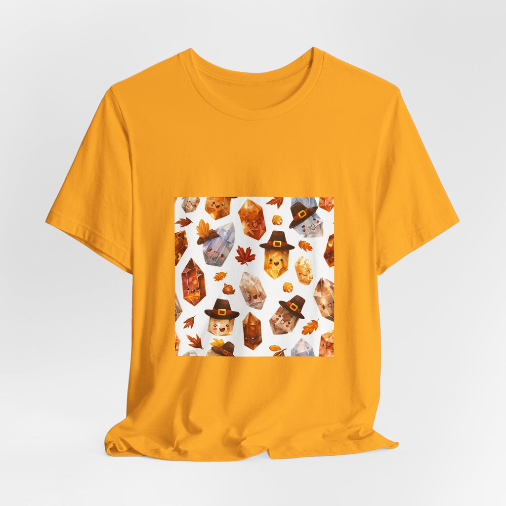 Thanksgiving Crystal Harvest T-Shirt | Golds, Mints & Teal