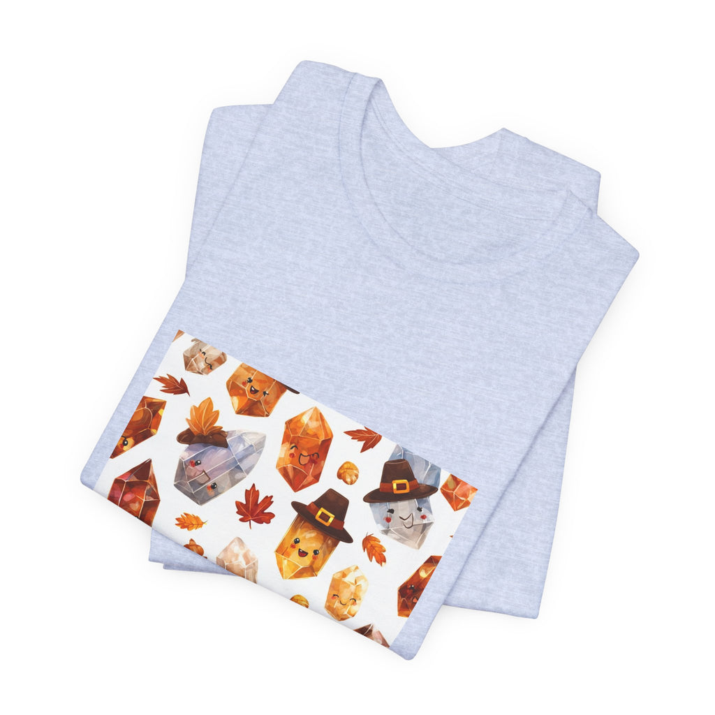 Thanksgiving Crystal Harvest T-Shirt | Soft Blues