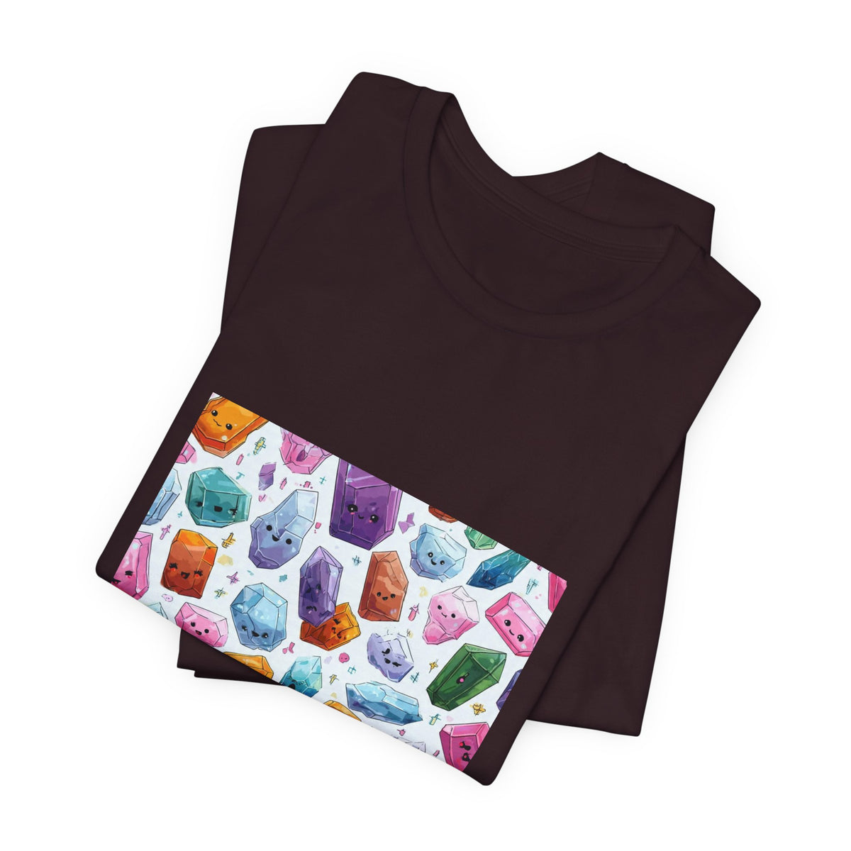Pastel Crystal Friends T-Shirt | Dark Neutrals & Reds