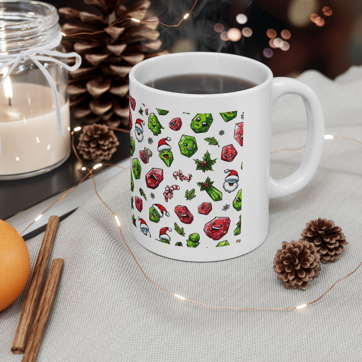 Christmas Crystal Cheer White Mug