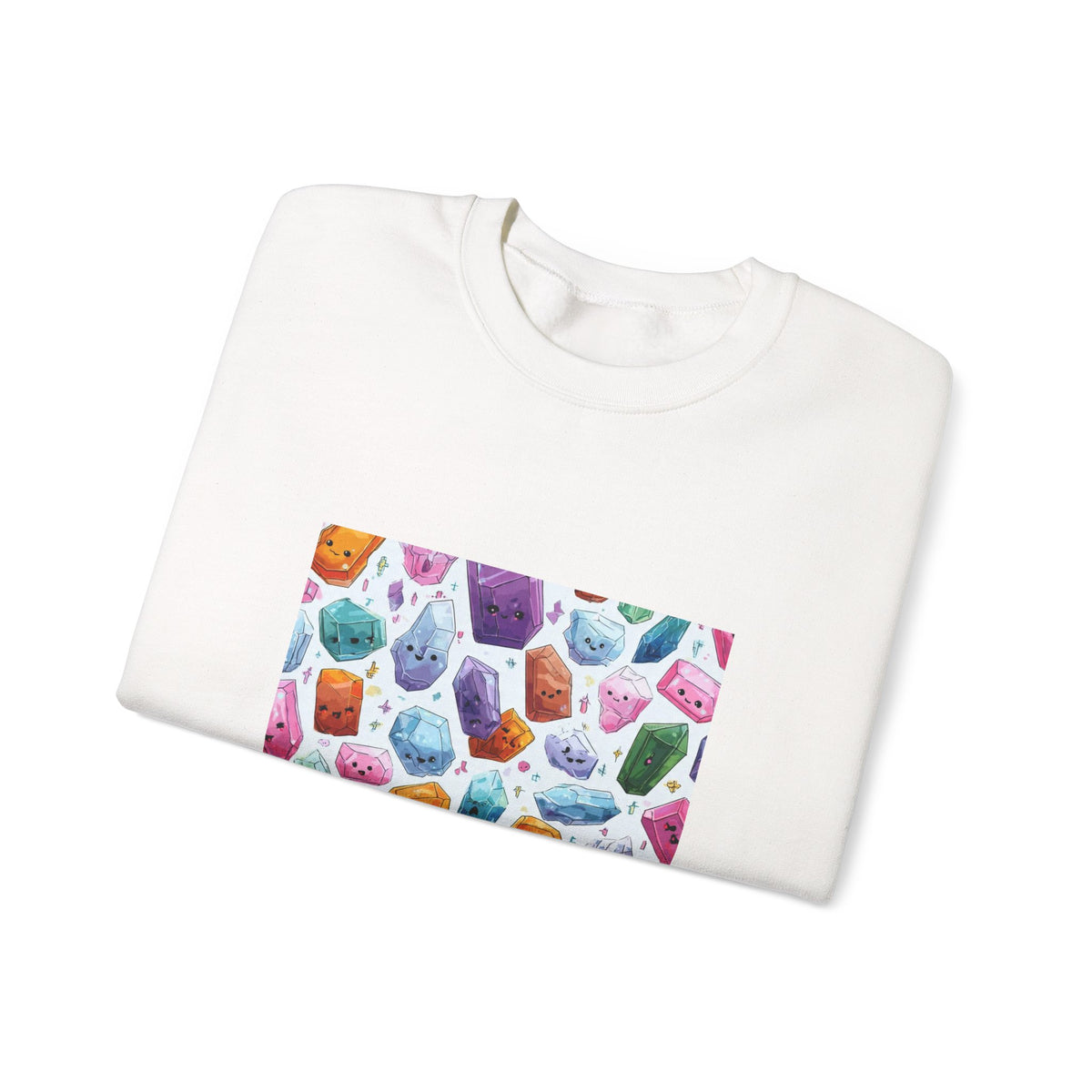 Pastel Crystal Friends Crewneck | Neutrals & Reds