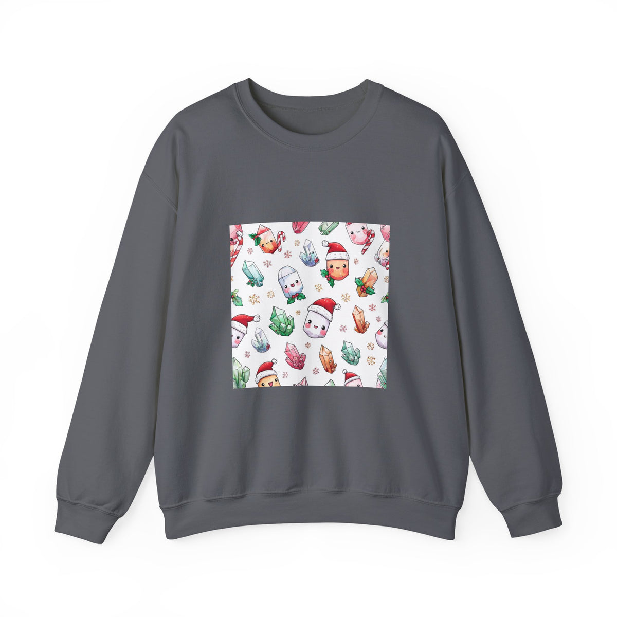 Pastel Christmas Crystal Friends Crewneck | Neutrals & Reds