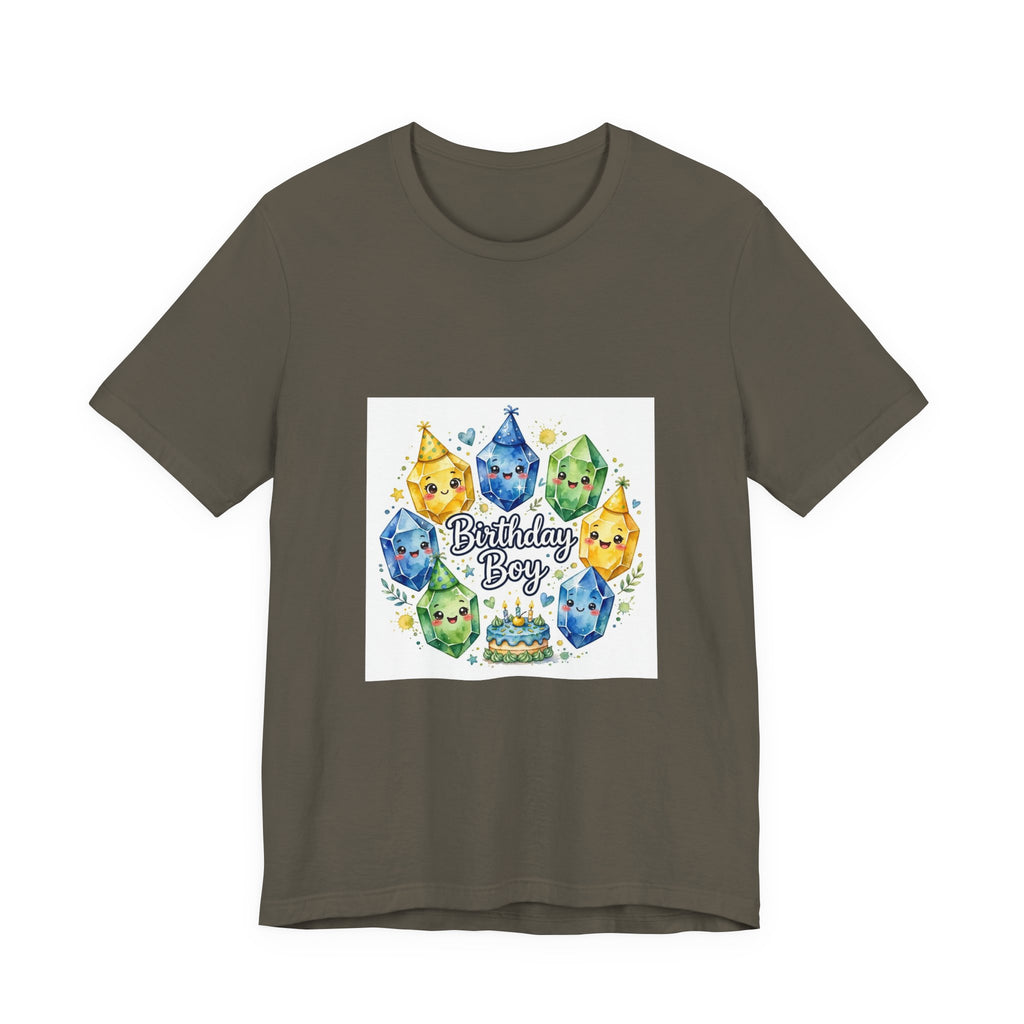 Birthday Boy Crystal Party T-Shirt | Greens