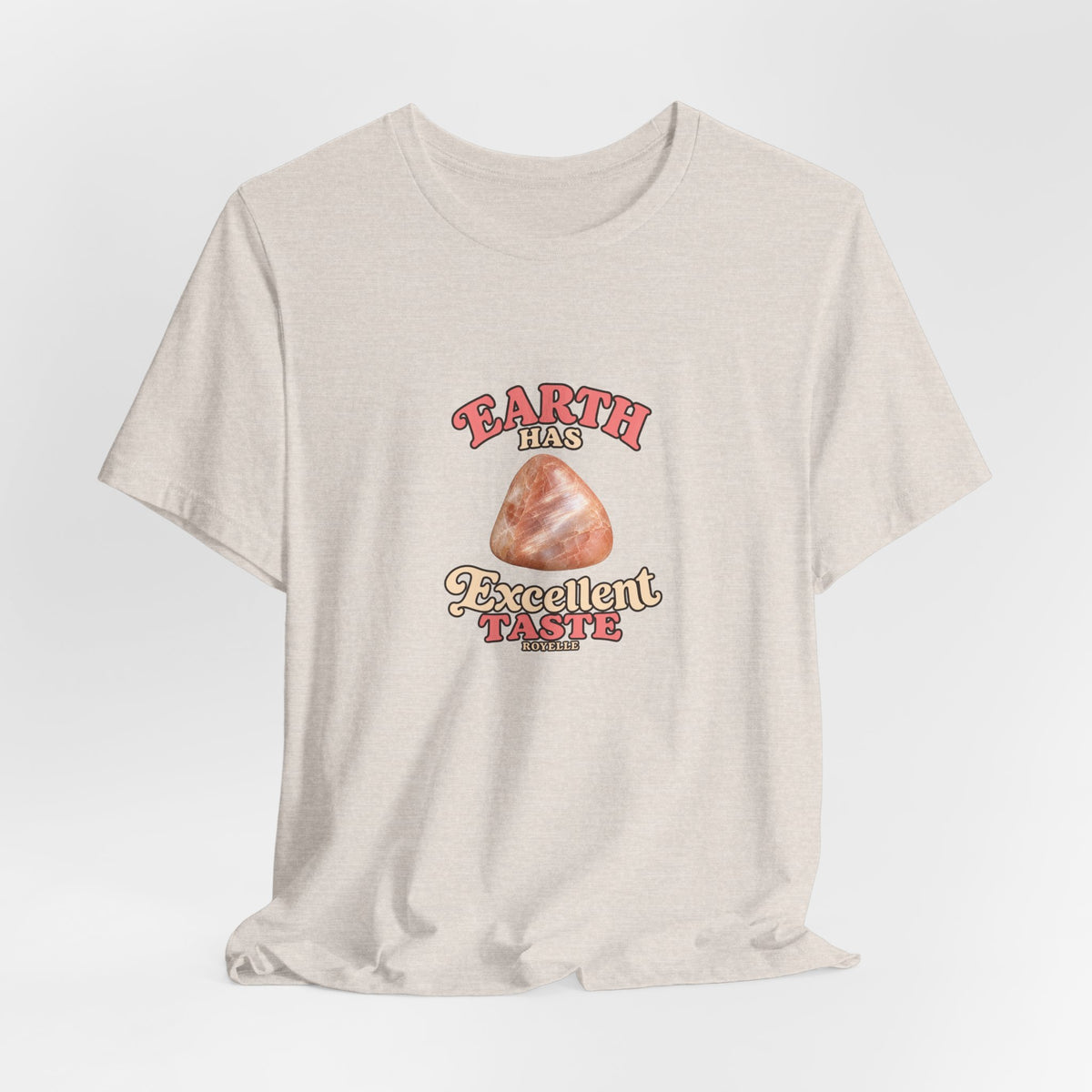 Earth Has Excellent Taste — Peach Moonstone Tee | Sandy Neutrals & Oranges