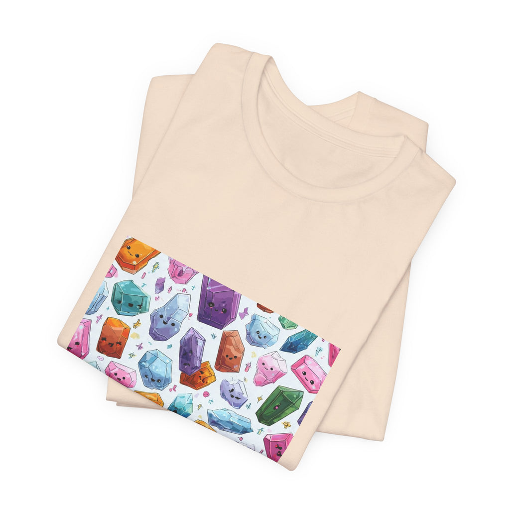 Pastel Crystal Friends T-Shirt | Sandy Neutrals & Oranges