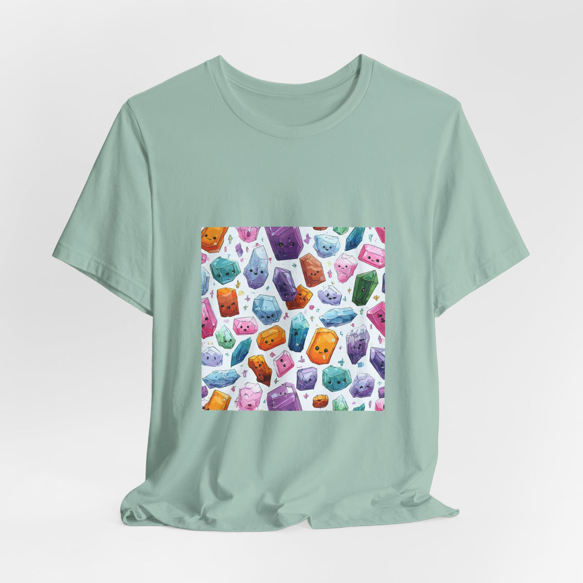 Pastel Crystal Friends T-Shirt | Soft Blues
