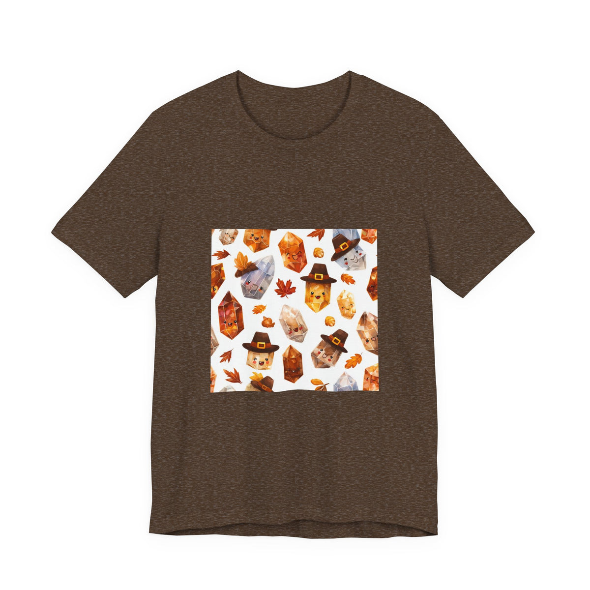 Thanksgiving Crystal Harvest T-Shirt | Earthy Reds & Browns