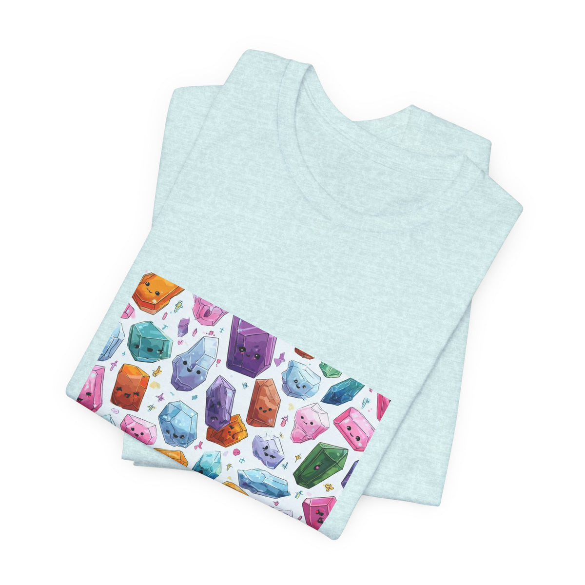 Pastel Crystal Friends T-Shirt | Soft Blues