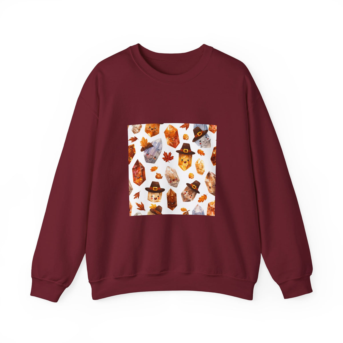 Thanksgiving Crystal Harvest Crewneck | Earth Tones & Brights