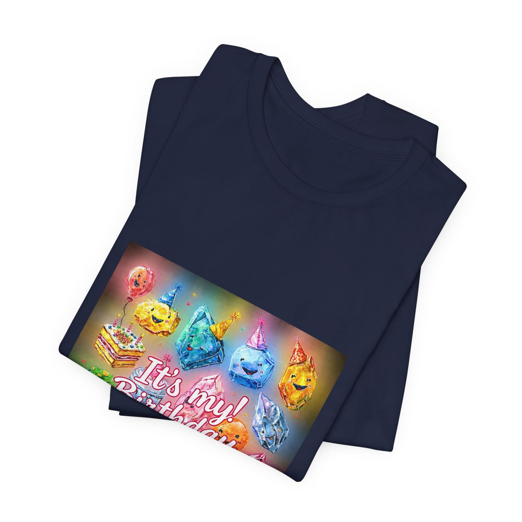 It's My Birthday Crystal Party T-Shirt | Royal, Navy & Purple