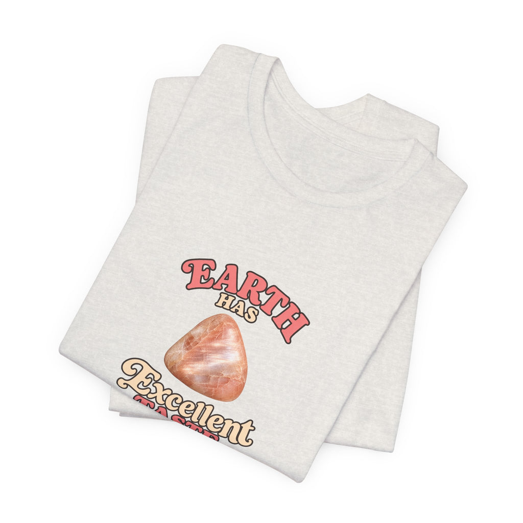 Earth Has Excellent Taste — Peach Moonstone Tee | Sandy Neutrals & Oranges