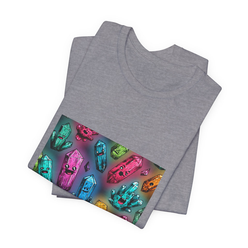 Colorful Crystal Characters T-Shirt | Light Neutrals