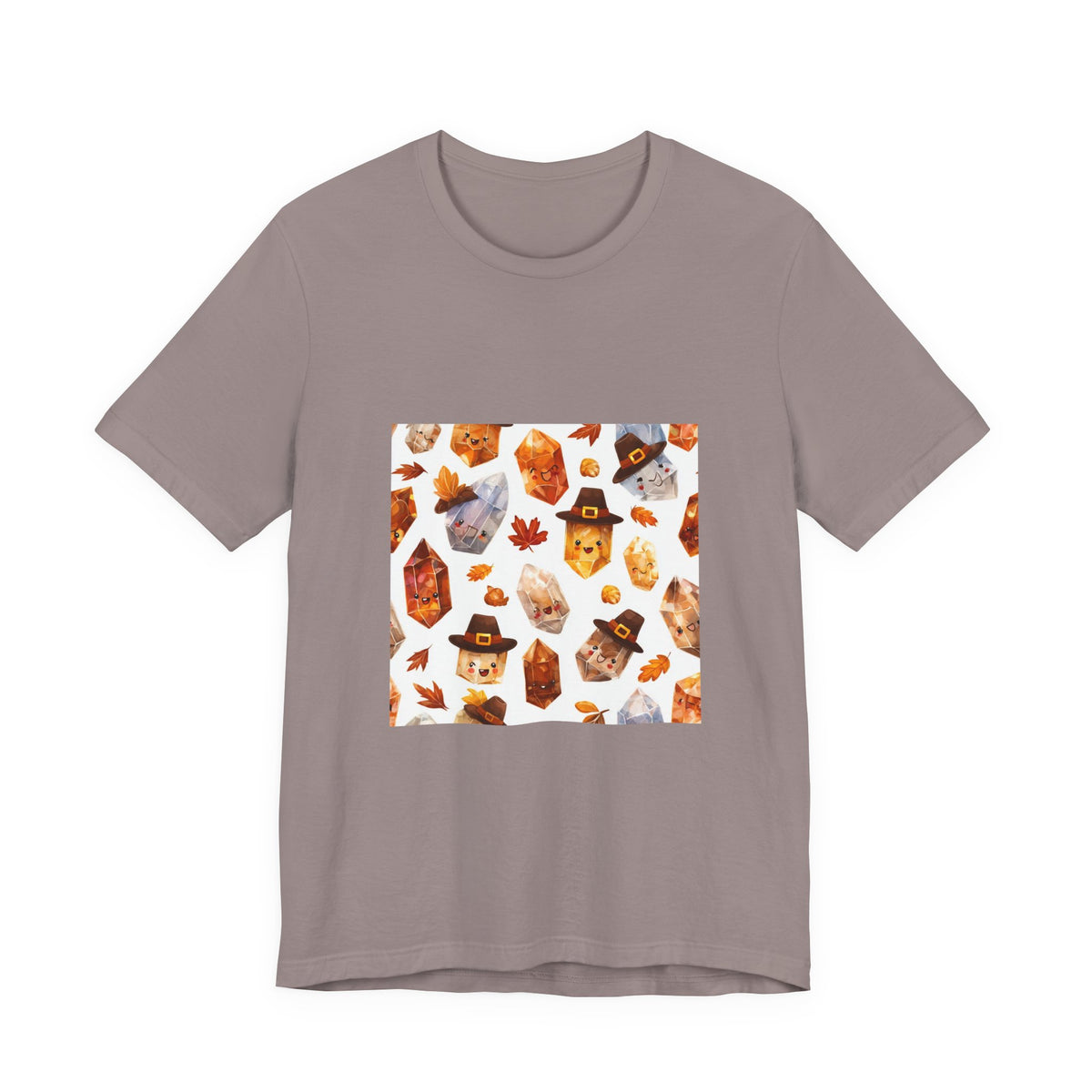 Thanksgiving Crystal Harvest T-Shirt | Sandy Neutrals & Oranges