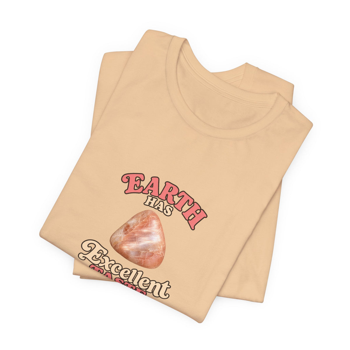 Earth Has Excellent Taste — Peach Moonstone Tee | Sandy Neutrals & Oranges
