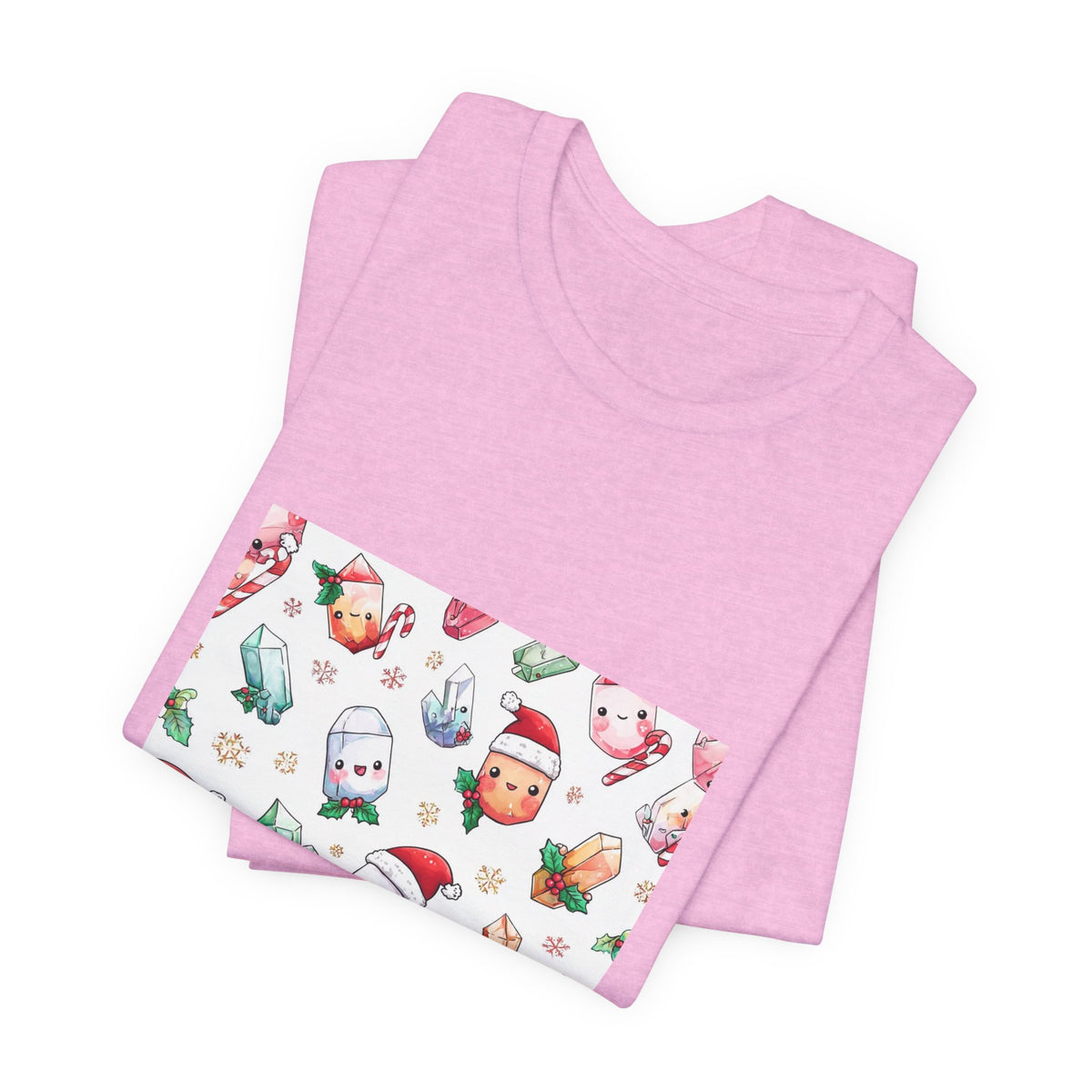Pastel Christmas Crystal Friends T-Shirt | Pinks & Orchid