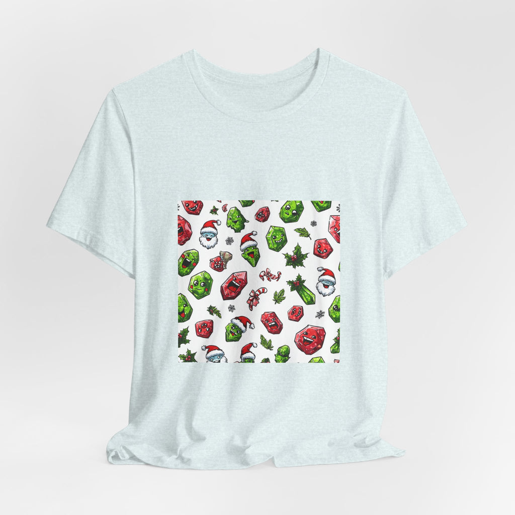 Christmas Crystal Cheer T-Shirt | Soft Blues