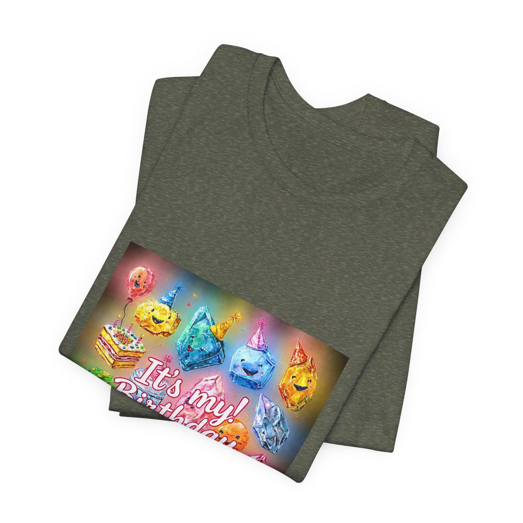 It's My Birthday Crystal Party T-Shirt | Greens