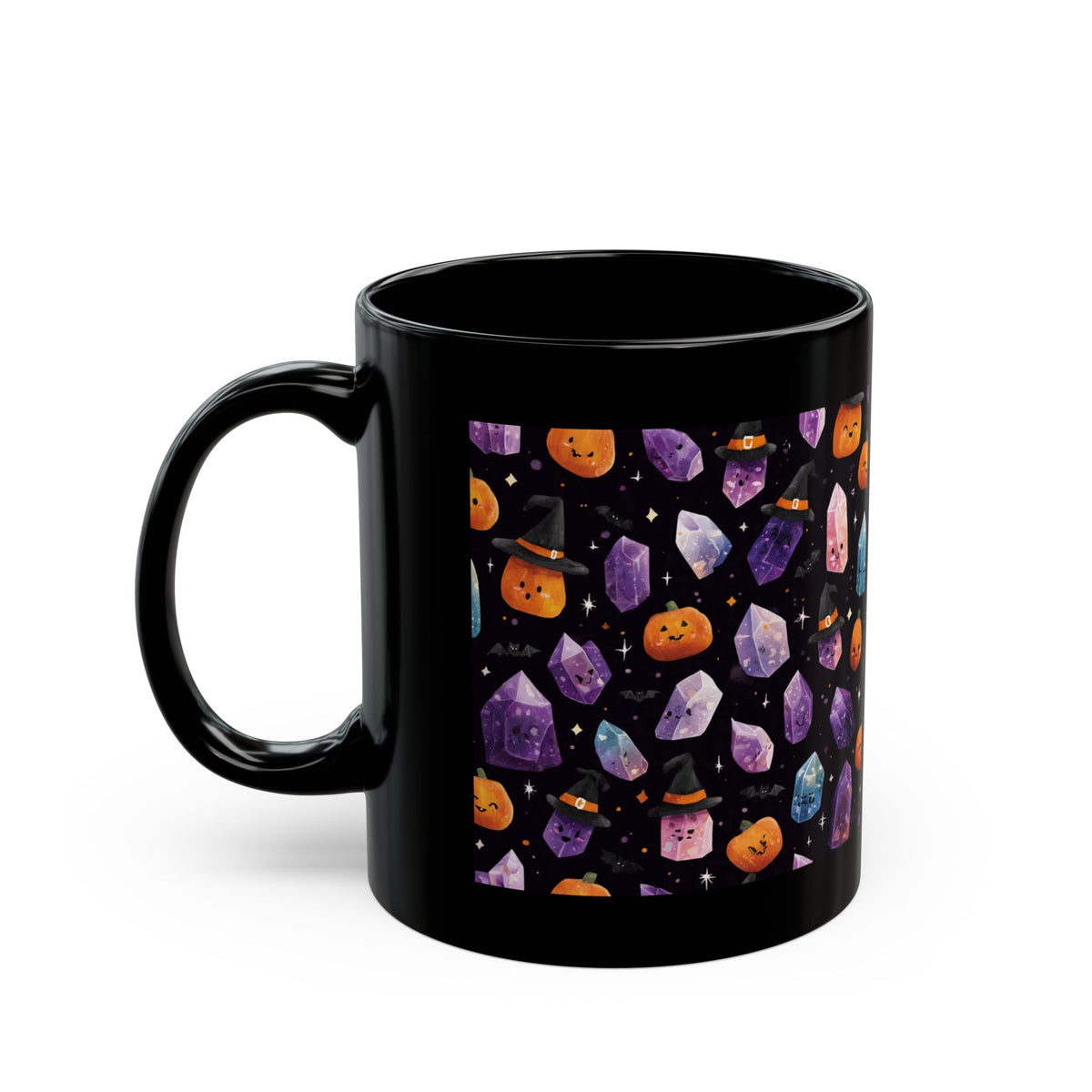 Halloween Crystal Party Black Mug