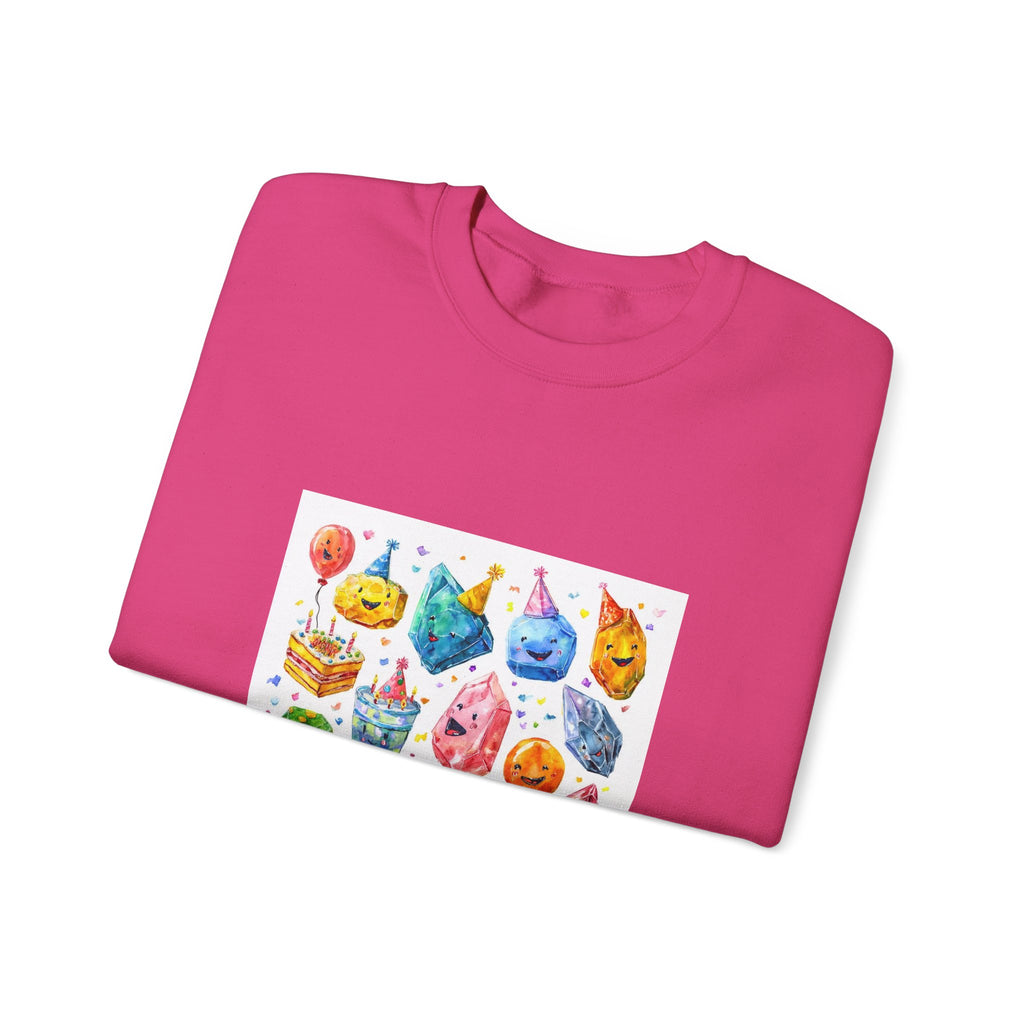 Crystal Birthday Party Crewneck | Blues, Purples & Pinks