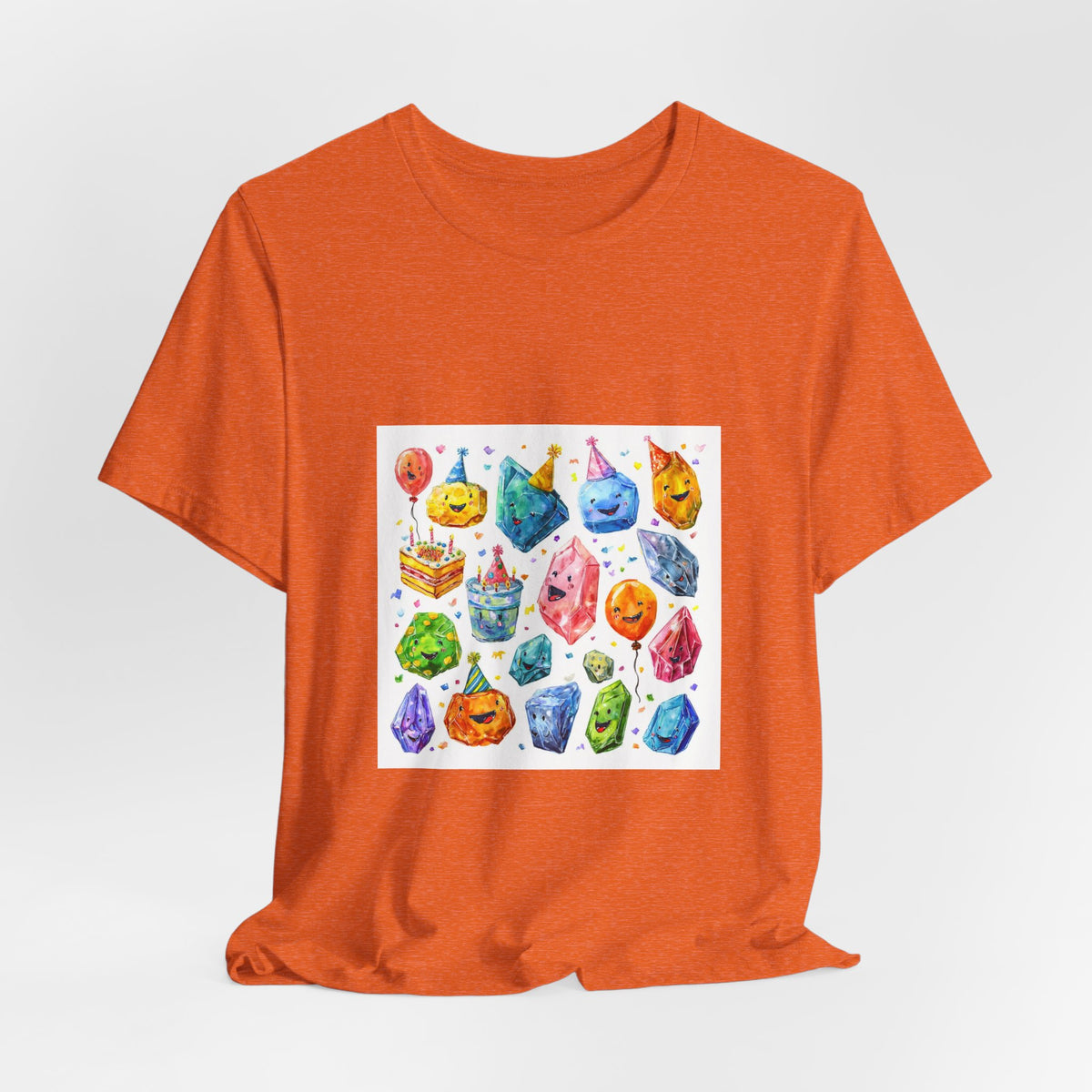 Crystal Birthday Party T-Shirt | Peach & Sunset