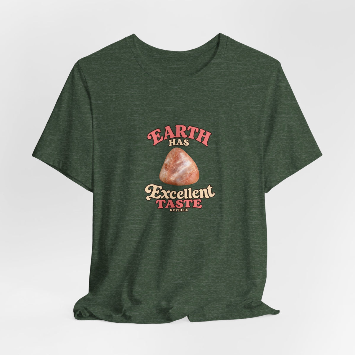 Earth Has Excellent Taste — Peach Moonstone Tee | Forest & Ocean