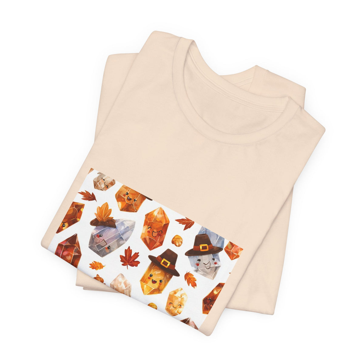 Thanksgiving Crystal Harvest T-Shirt | Sandy Neutrals & Oranges