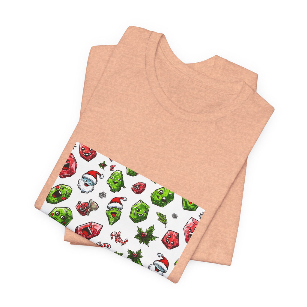 Christmas Crystal Cheer T-Shirt | Peach & Sunset