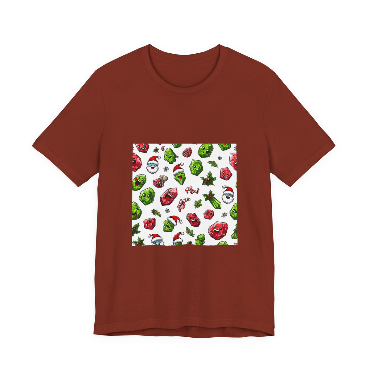 Christmas Crystal Cheer T-Shirt | Earthy Reds & Browns