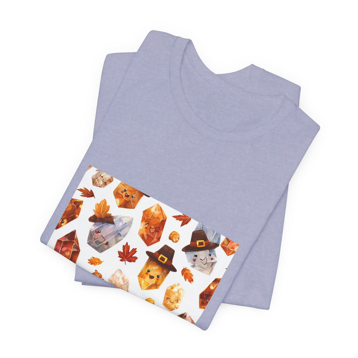 Thanksgiving Crystal Harvest T-Shirt | Soft Blues